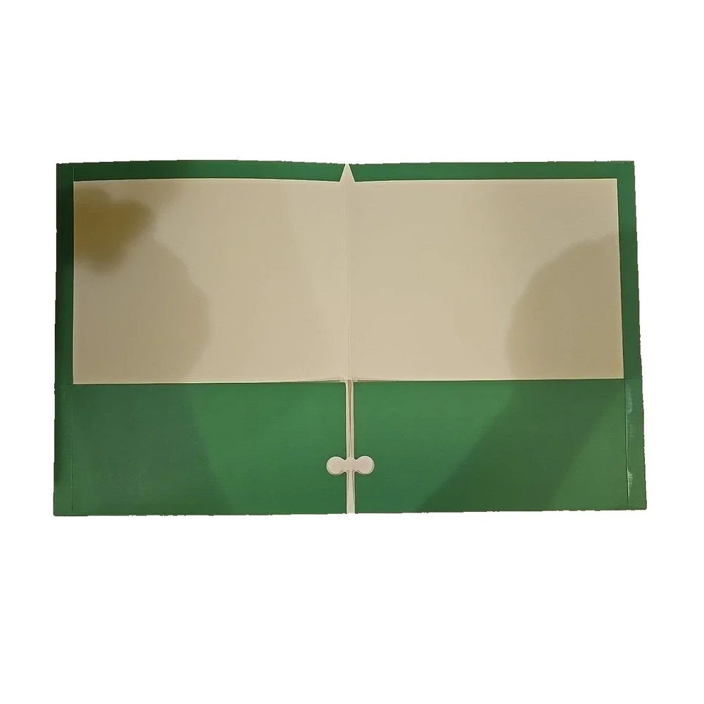 4 Pack School & Office Folders; 2 Pockets, 3 Hole Punched, 4 Designs, 9.75 x 12